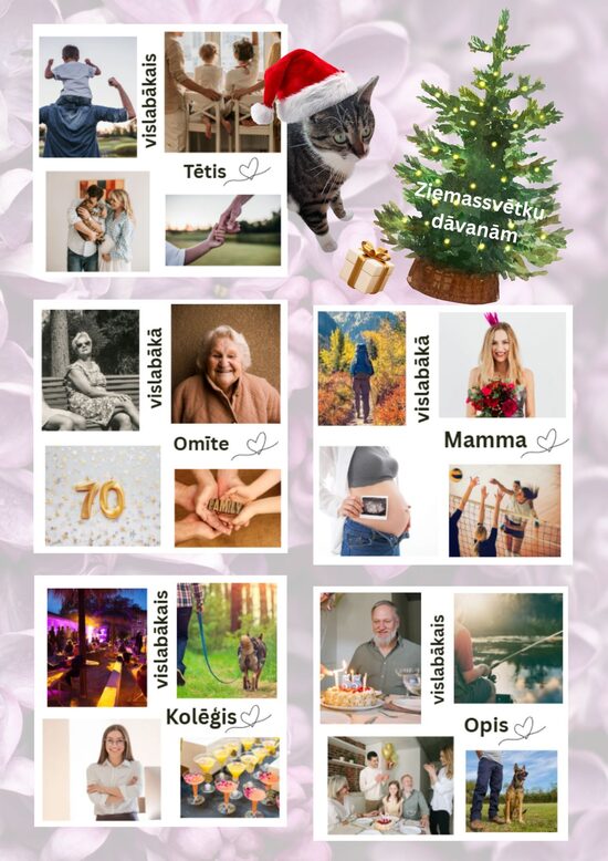 ''Vislabākā/-ais'' 💜 (magnētiska fotokolāža)